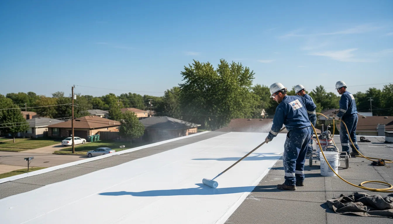 Commercial roof coating in Fostoria, OH near me